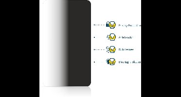 BROTECT - privacy screenprotector voor Fossibot F110L - Folie Beschermfolie Blauwlichtfilter