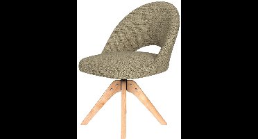 Puur - Misty draaistoel hout - groen