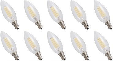 Spectrum LED Lamp E14 4W 230V - 460 Lumen - 4000K Neutraal wit - Natuurlijk licht - Energiezuinig - 10 stuks