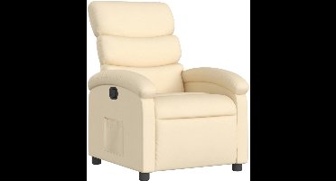 vidaXL - Relaxfauteuil - crème - stof
