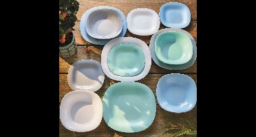 Luminarc Carine Diepe Borden Grijs 22cm - Set van 6