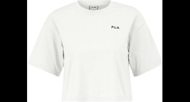 Fila Damen T-Shirt Locri Loose Cropped Tee FAW1056 Bright White-M