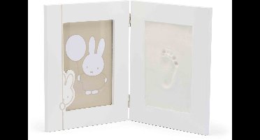 Dooky x Nijntje Double Frame Small - 2D Baby Hand- & Voetafdruk Lijst – Persoonlijk Kraamcadeau