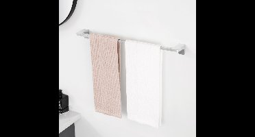 CECIPA max Handdoekhouder 59CM - Handdoekstang - Doucherek - Badkamerrek - RVS - Zelfklevend - Moderne Handdoekhouder - Geborstelde