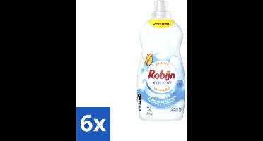6 x Robijn - Klein & Krachtig Stralend Wit - Wasmiddel - 34 Wasbeurten - 1,19 L - Wasmiddel - Witwas - Biologisch Afbreekbaar - Wasverzachter - Frisse Geur