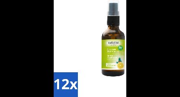 12 x WELEDA - Room Spray Zuiverend - Fresh - 50 ml - Kamerparfum - Luchtverfrisser - Natuurlijke Geur - Essentiële Oliën - Citroen