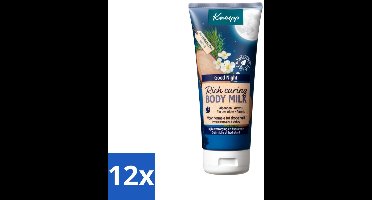 12 x Kneipp - Body lotion - Good Night - Alpenden & Amyris - Goede nachtrust - 200 ml - Nachtcreme - Bodylotion - Ontspannende Bodylotion - Hydraterende Bodylotion - Slaap