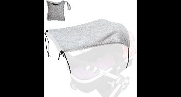 Allecto plus - Zonnescherm voor kinderwagens, ademend, uv-bescherming, opvouwbaar en waterbestendig.