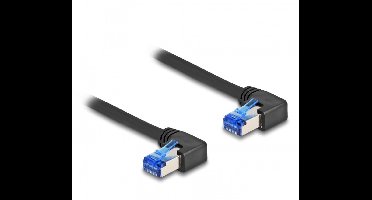 SFTP CAT6a netwerkkabel | haaks (links) / haaks (links) | zwart | LSZH | 0,50 meter