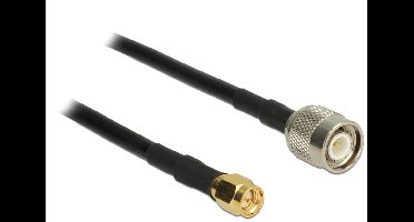 SMA (m) - TNC (m) kabel - RG58 - 50 Ohm / zwart - 10 meter