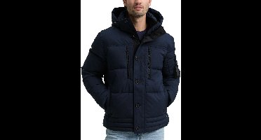 Tom Tailor - Winterjas - Heren - M - Blauw - Polyester - 1046971