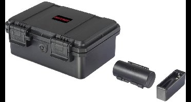 VOLTCRAFT Outdoor accu- en batterijkoffer Aantal cellen: 58 AA (penlite), AAA (potlood), AAAA (mini), Knoopcel (l x b x