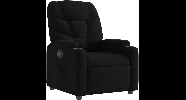 vidaXL - Relaxfauteuil - Zwarte - Stof
