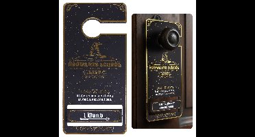 Harry Potter Hogwarts Zwart-gouden deurknop voor fans, voor kamer 9x20cm