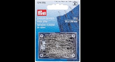 Spelden staal gehard No. 6 EF 0,60 x 30 mm zilverkleurig 20 g - Prym