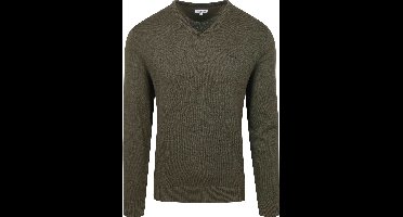 McGregor Trui V-Hals Olijfgroen - Maat S - Heren - Pullovers