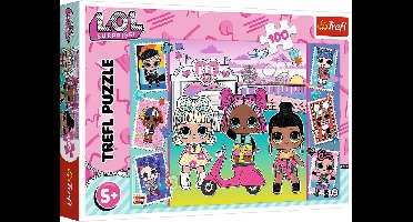 Trefl legpuzzel LOL Surprise poppen - 100 stukjes - kleurrijk karton.
