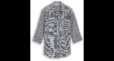 Tom Tailor - Blouse met borstzakken - Maat 46 - midnight navy blue