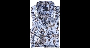 OLYMP Luxor modern fit paisley blauw bruin