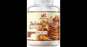 XXL Nutrition - Delicious Protein Pancakes - 17,6 Gram Eiwit - Vanille Smaak - Zachte & Luchtige Pannenkoeken Hoog in Eiwit & Complexe Koolhydraten - Whey Protein Pancakes - 2500 Gram