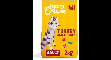 4x Edgard & Cooper Kattenvoer Adult Kalkoen - Kip 2 kg