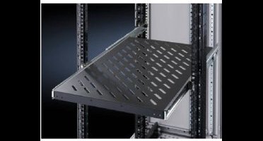 Rittal 5501.675 19 inch Apparaatbodem voor patchkast 1 HE Uittrekbaar Geschikt voor kastdiepte: vanaf 600 mm Zwart