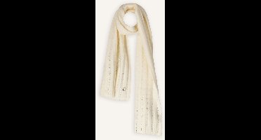 Guess Knitted Scarf 30x165 Sjaals Dames - Creme - Maat ONESIZE