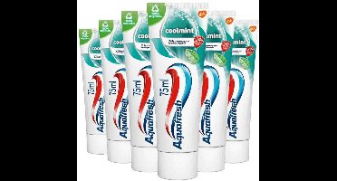 Aquafresh Tandpasta Coolmint - 6 x 75 ml - Voordeelverpakking