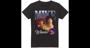 Stranger Things Season 5 - Mike Homage Heren T-shirt - zwart - XL