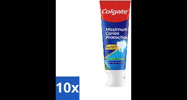 10 x Colgate Tandpasta Caries Protection 75 ml - Gaatjes - Tandbederf - Tanden Beschermen - Tandpasta - Fluoride