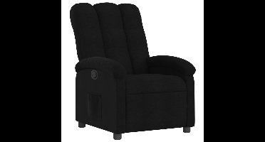 vidaXL - Relaxfauteuil - Zwarte - Stof
