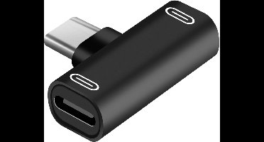 Eko, Dubbele USB Type-C naar USB Type-C splitteradapter, Zwart