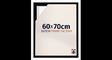 Baklijst 60x70 cm - Zwart Mat - Geschikt voor Canvasdoek - MDF Baklijst Lausanne