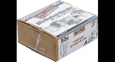 BGS Hoekverbinder - 40 x 40 x 40 x 2 mm - 50 stuks