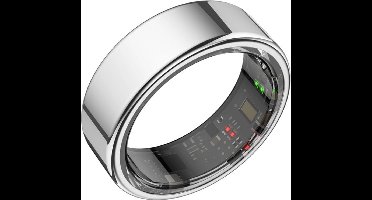 Focus® S1 Smart Ring - Zilver - Maat 11 - Hartslag - Menstruatiecyclus - Slaap Monitor - Slimme Ring - Sport Prestatie - Stappenteller -IP68 Waterdicht - O2 Meting - Dames - Heren - Wearables - Oplaad Case - beschermring Merk: Focus