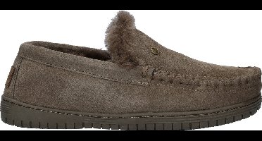 Warmbat Grizzly Suede Heren Sloffen - Pebble