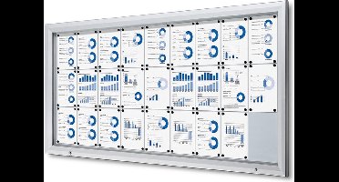 Vergrendelbaar Notitiebord Outdoor SCT met Gasveer 27 X A4 - Syna SCT27XA4PH - Horeca & Professioneel