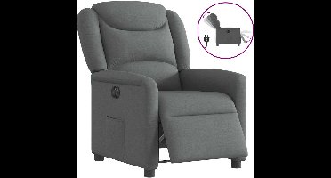 vidaXL Elektrisch Verstelbare Fauteuil Grijs