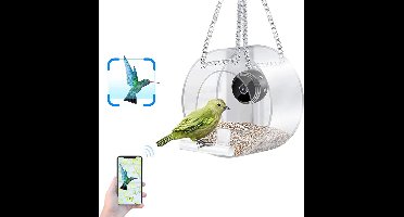 ApexArte® Vogelhuisje met Camera - Vogelvoederhuisje met WiFi Camera - Nestkastje Raam