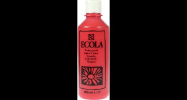 Plakkaatverf Ecola flacon van 500 ml, scharlakenrood