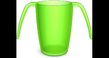 Vitility - Beker met 2 handvatten - 250 ml - Groen - Kunststof