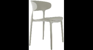 Leitmotiv Stoel Fain - Donkergrijs - 50x40.5x75cm - 2 stuks - Scandinavisch - Woonkamer - Slaapkamer