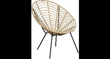 Relax lounge stoel natuur.