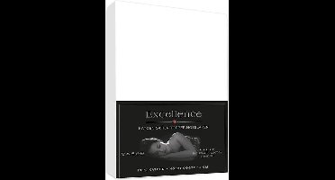 Excellence Katoen Satijn Topper Hoeslaken 160x200cm + 15cm - Wit