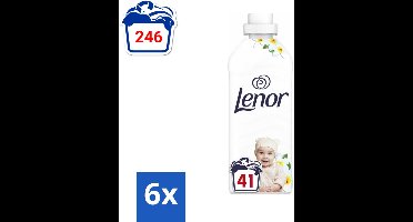 Lenor - Wasverzachter - Gevoelig - Milde Geur - 41 Wasbeurten - Voordeelverpakking - 6 stuks