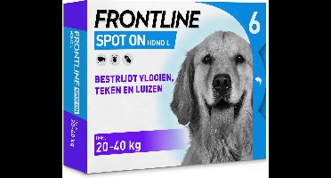 Frontline Spot On 3 Large Hond Large - Anti vlooien en tekenmiddel - 6 pip