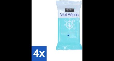 Sence - Vochtige Doekjes - Hersluitbare Verpakking - 15 Doekjes - Voordeelverpakking - 4 stuks