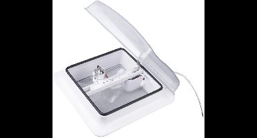 ProPlus Dakluik - 28 x 28 cm - Transparant, Zonder Ventilatie & Met Ventilator - Dakraam Caravan - UV-bestendig - Maximale openingshoek: 50°