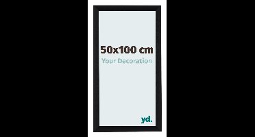 Your Decoration - Fotolijst 50x75 cm - Aluminium - Zwart Geborsteld - Tucson