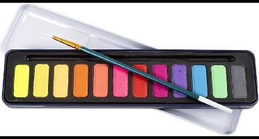 Creativ Company Aquarelset Pastelkleuren 12 kleuren